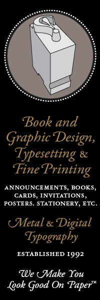 Celebrating 20 years of Fine Typography & Presswork | 1992 - 2015 | A Fine Graphic Design & Direct-from-Type Letterpress Printing Office